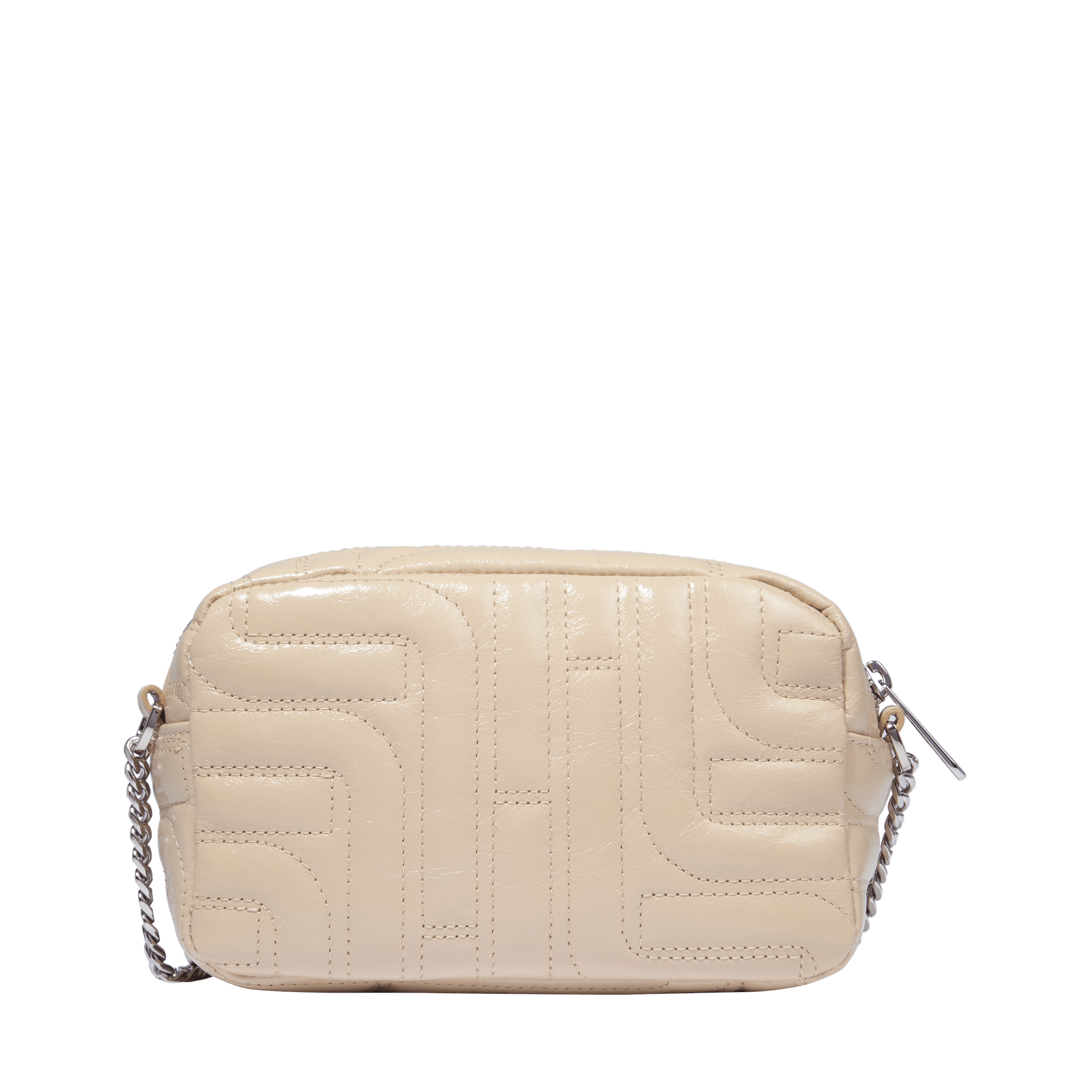 Sac caméra Midi-Minuit en cuir matelassé - Dune