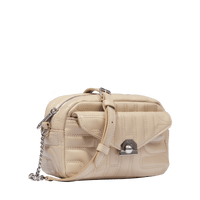 Sac caméra Midi-Minuit en cuir matelassé - Dune