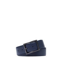 Robin 35 mm reversible and adjustable leather belt - Navy & Black