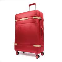 Valise large 4 roues Néo Partance - Rouge Baiser
