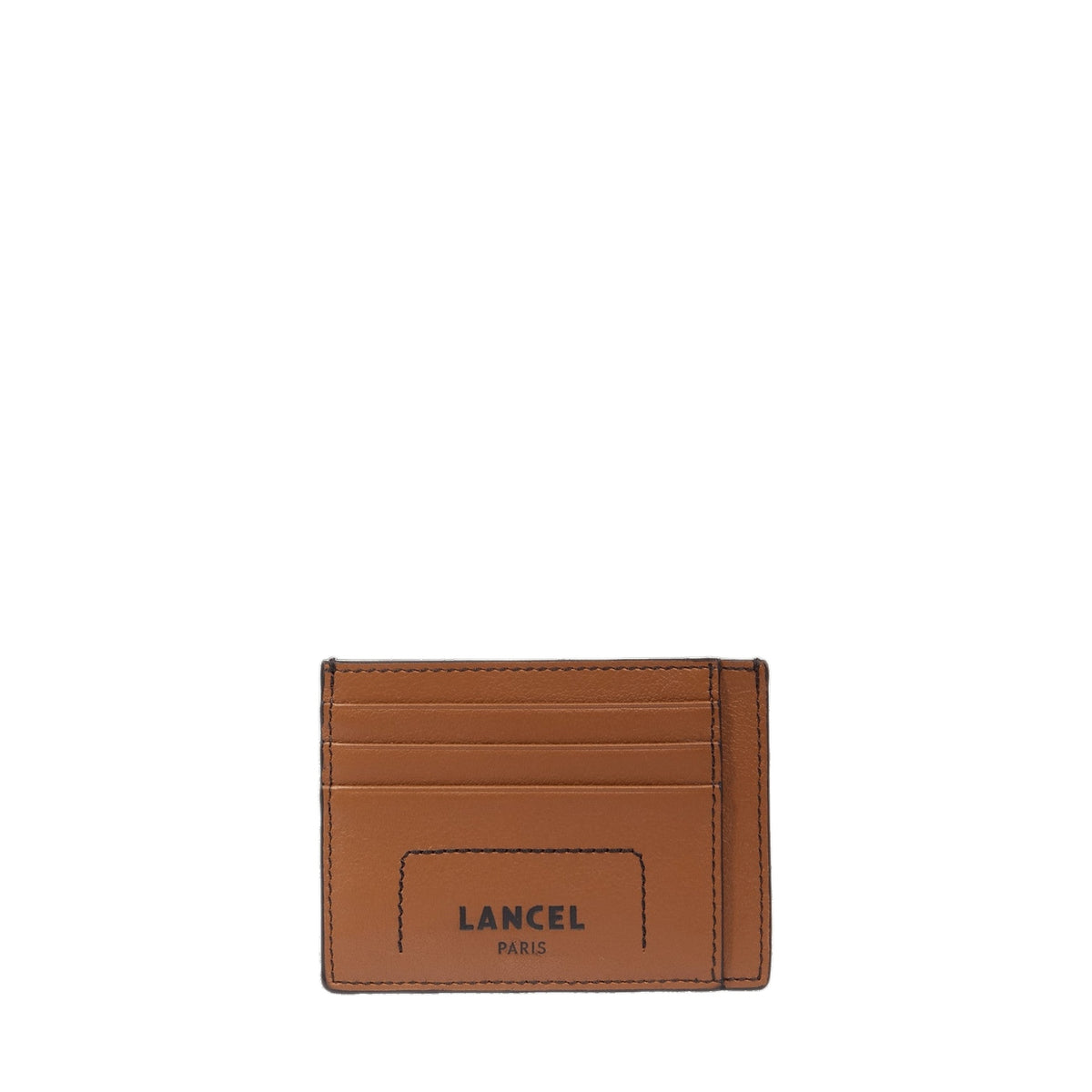 6CC/ID Max leather card holder - Cognac