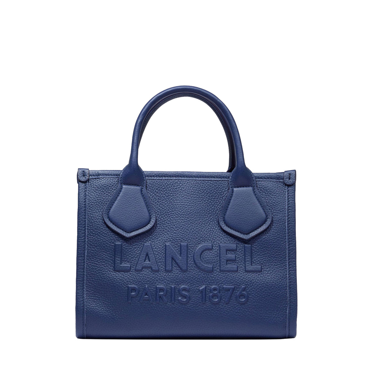 M Day Leather Tote Bag with Zip - Ultramarine