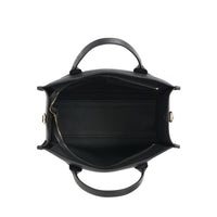 M-Series zipped leather tote bag - Black