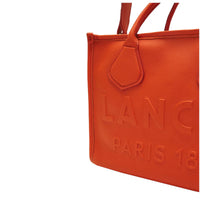 Sac cabas zippé Jour M en cuir grainé - Rouge Baiser