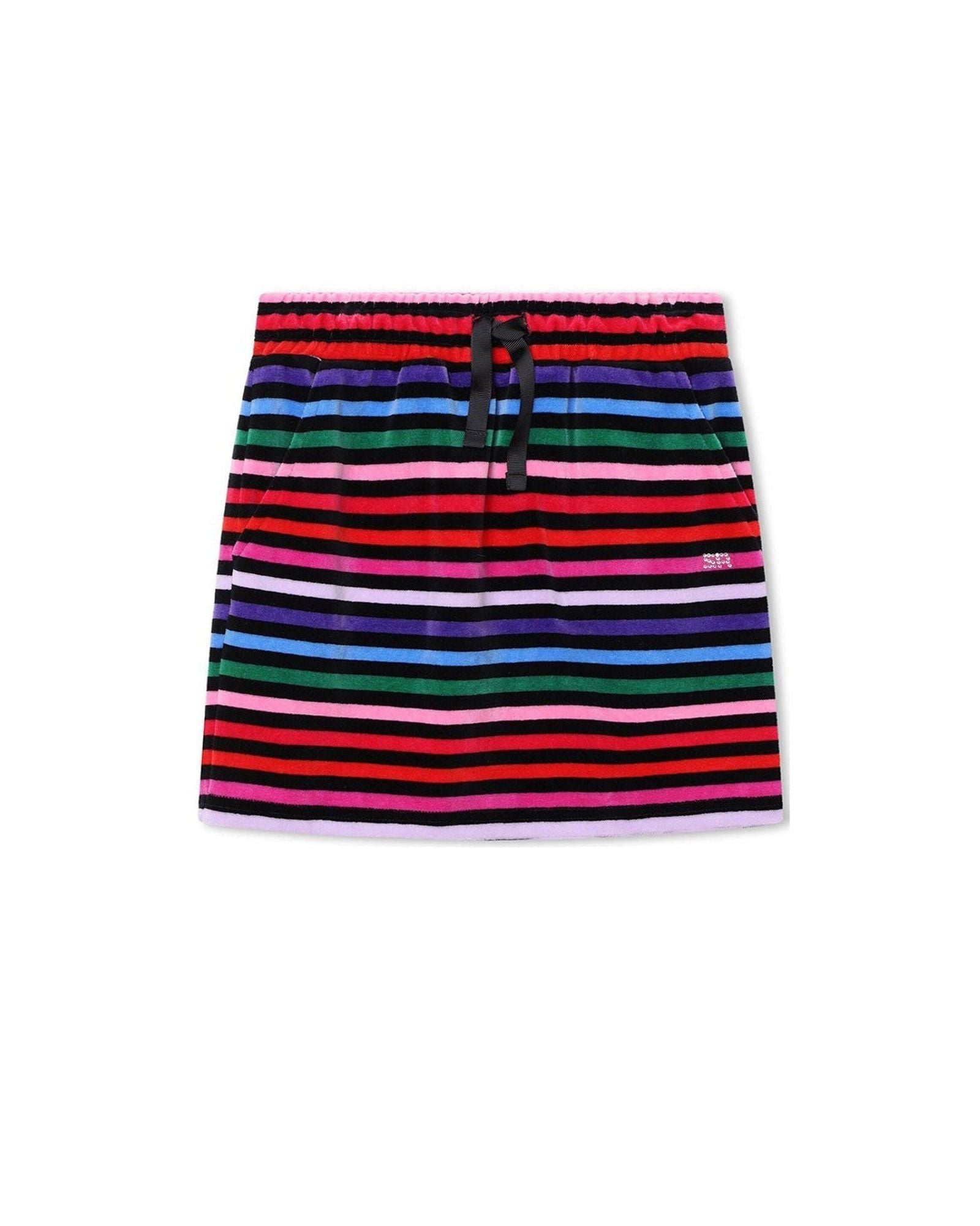 Jupe en velours - Rayure