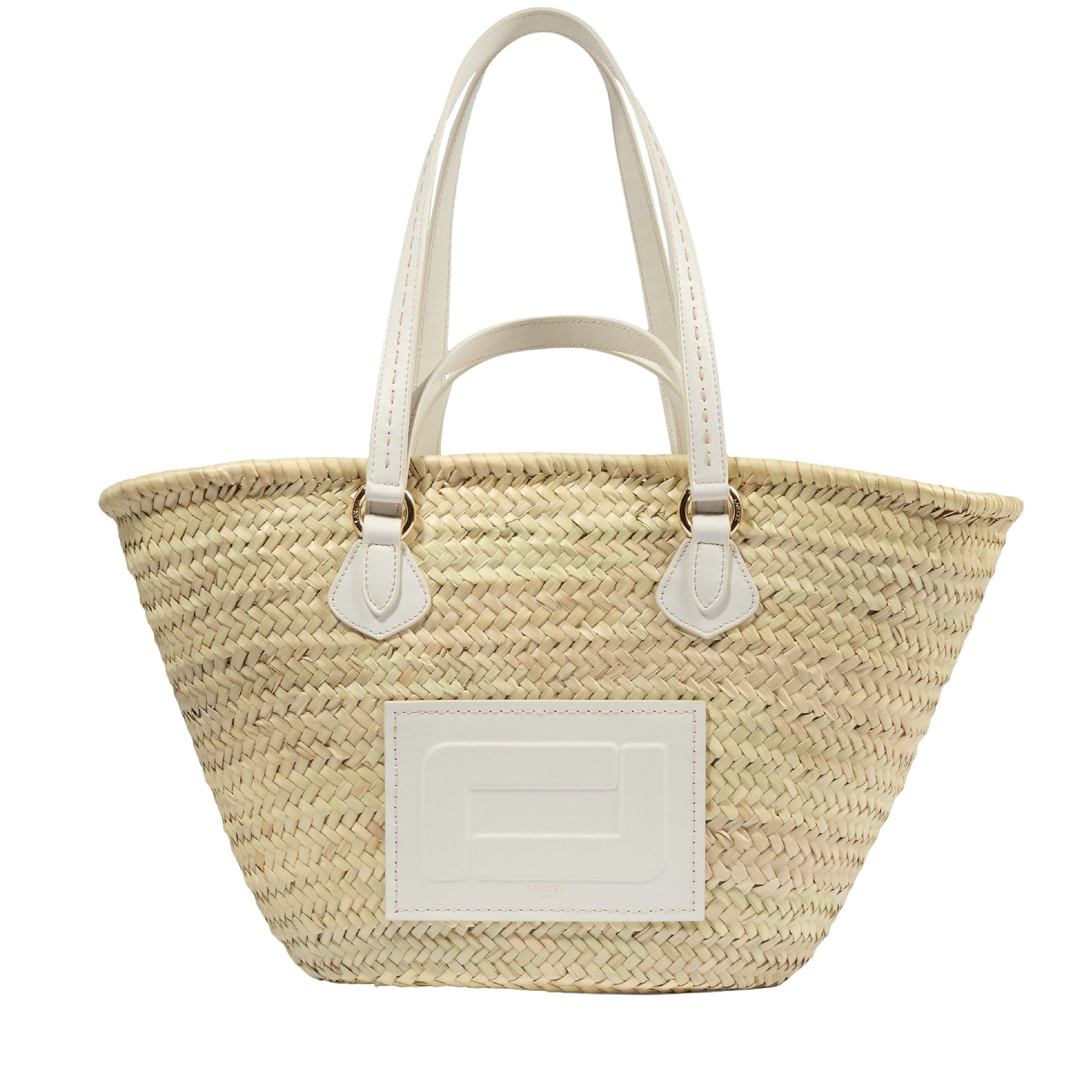 Sac panier Summer Mania L en raphia - Naturel & Neige