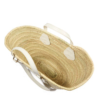 Sac panier Summer Mania L en raphia - Naturel & Neige