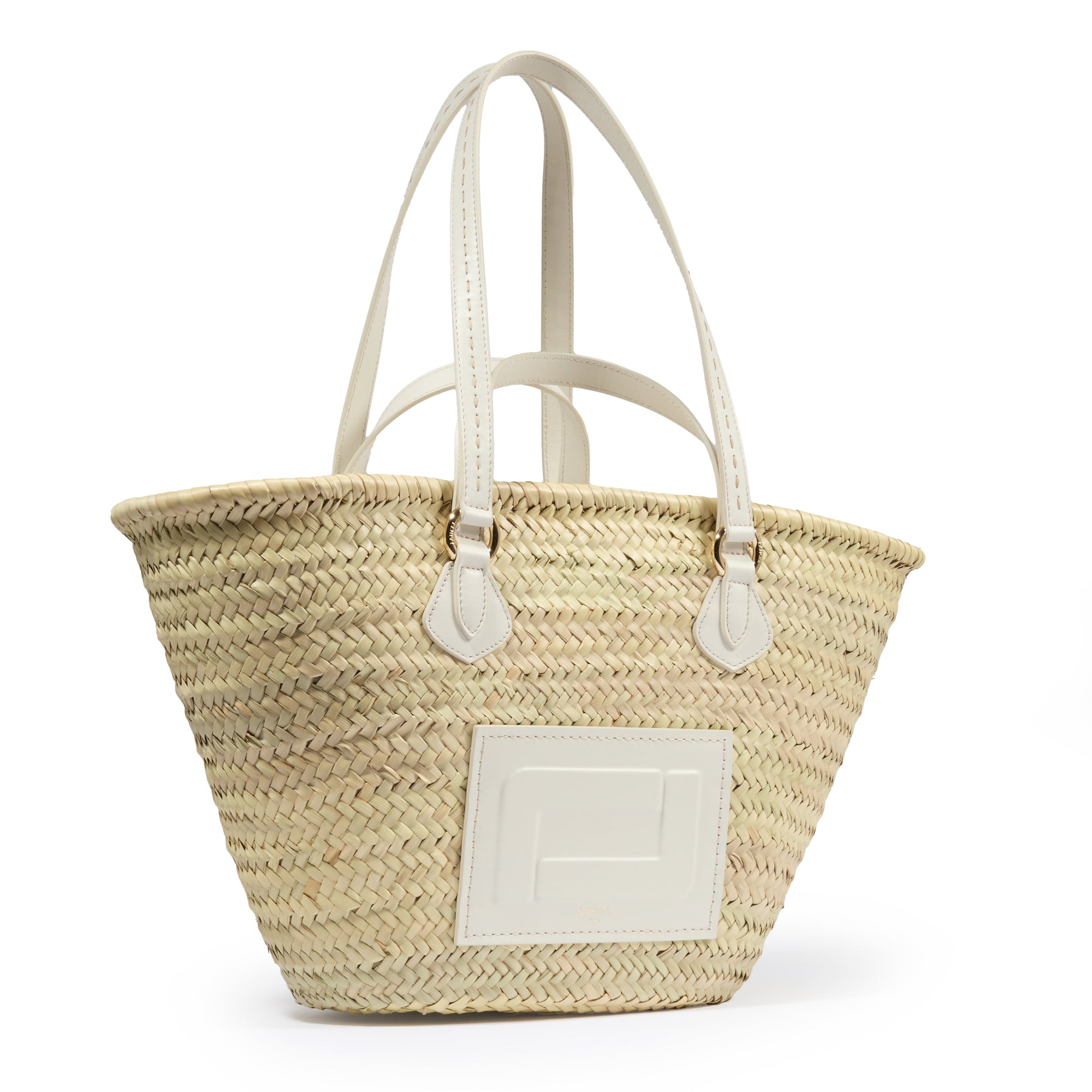 Sac panier Summer Mania L en raphia - Naturel & Neige