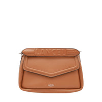 M Oblique leather flap bag - Camel