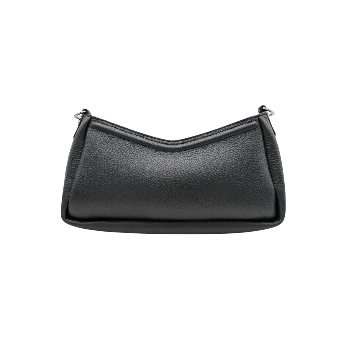 S Oblique leather hobo bag - Black