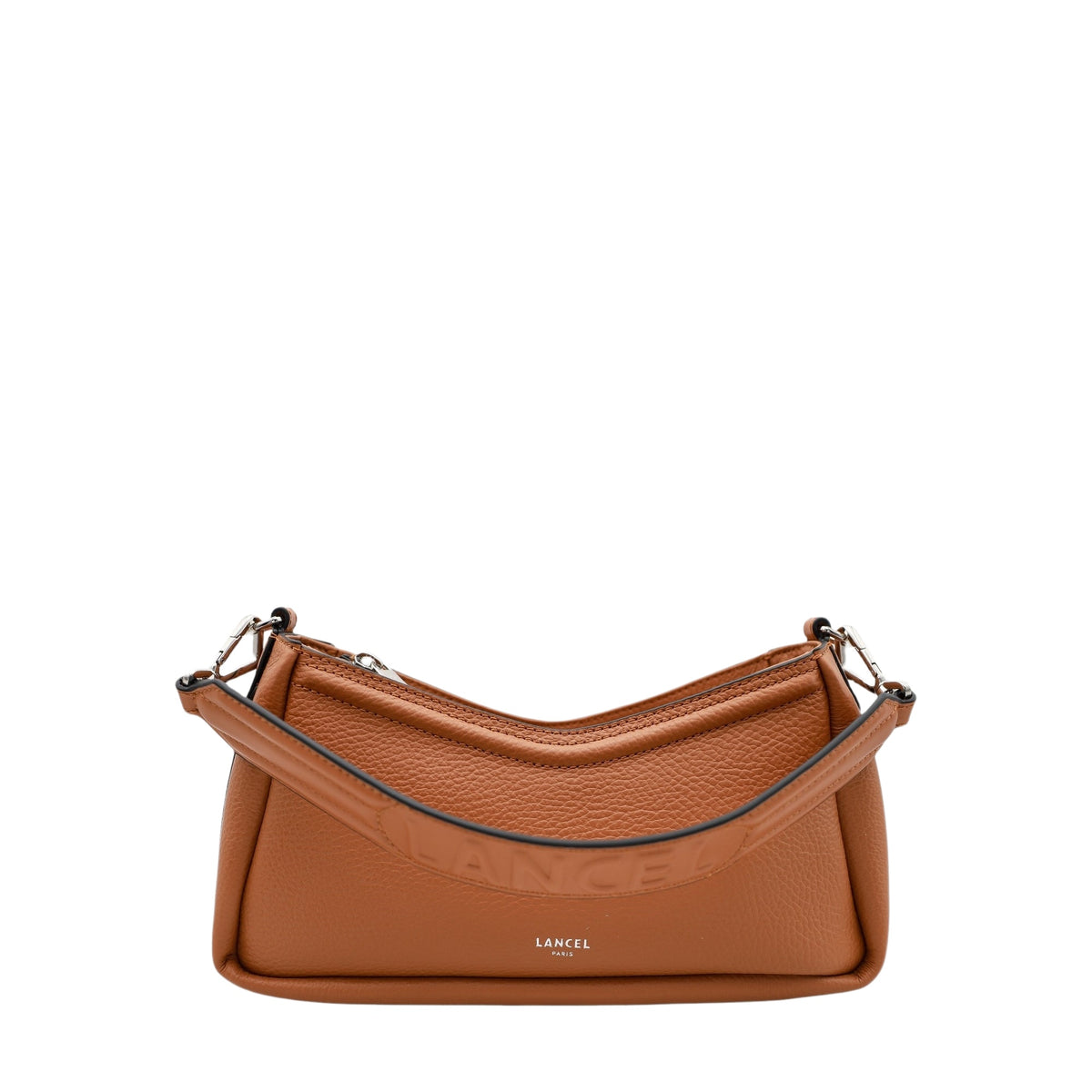 S Oblique leather hobo bag - Camel