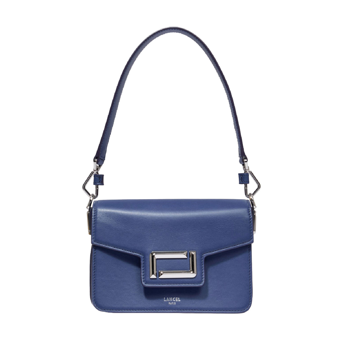 Angèle S flap bag in leather - Ultramarine