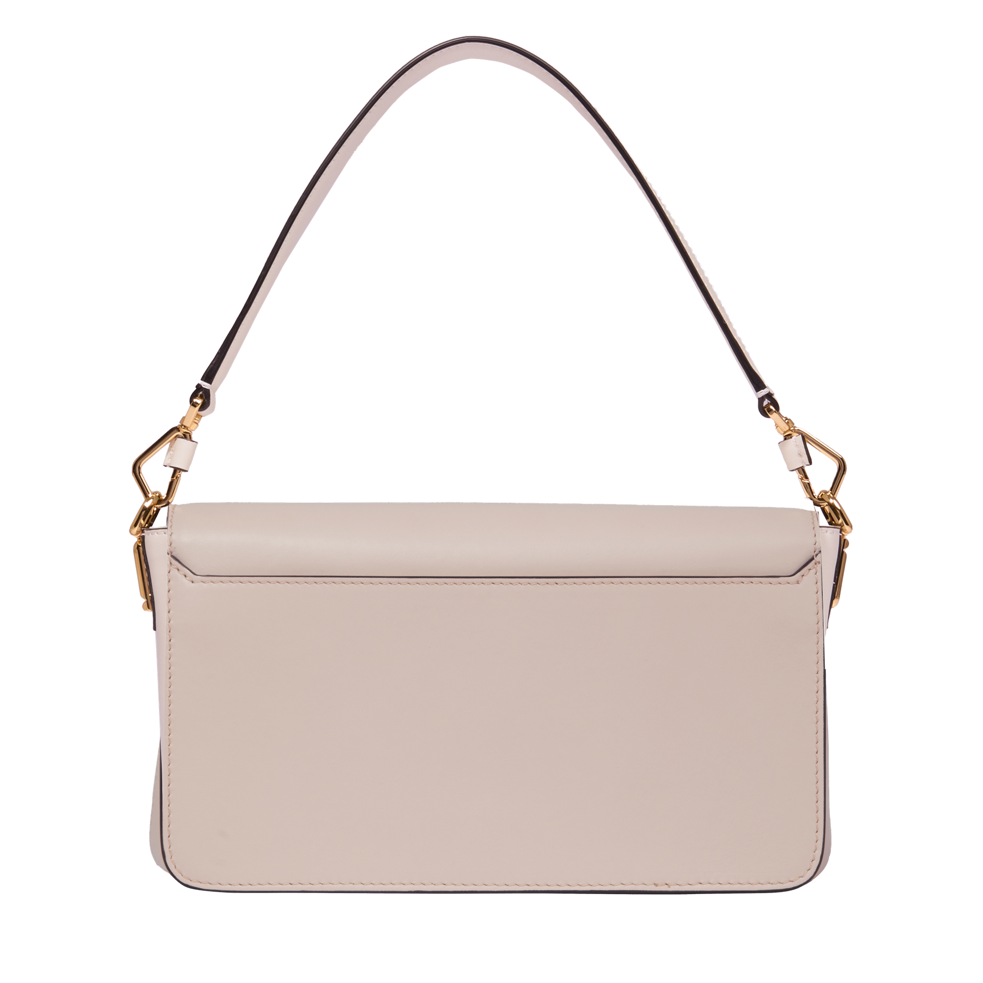 Sac rabat Angèle M en cuir lisse - Rose Quartz