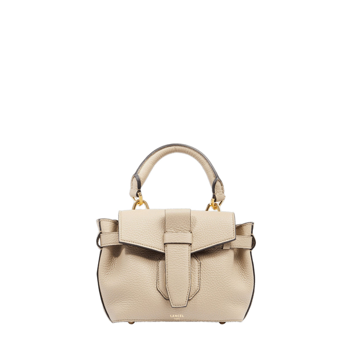 Charlie mini leather handbag - Grege