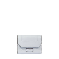 Mini portefeuille rabat Ninon en cuir grainé - Opaline