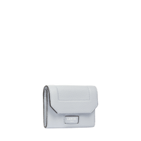 Mini portefeuille rabat Ninon en cuir grainé - Opaline