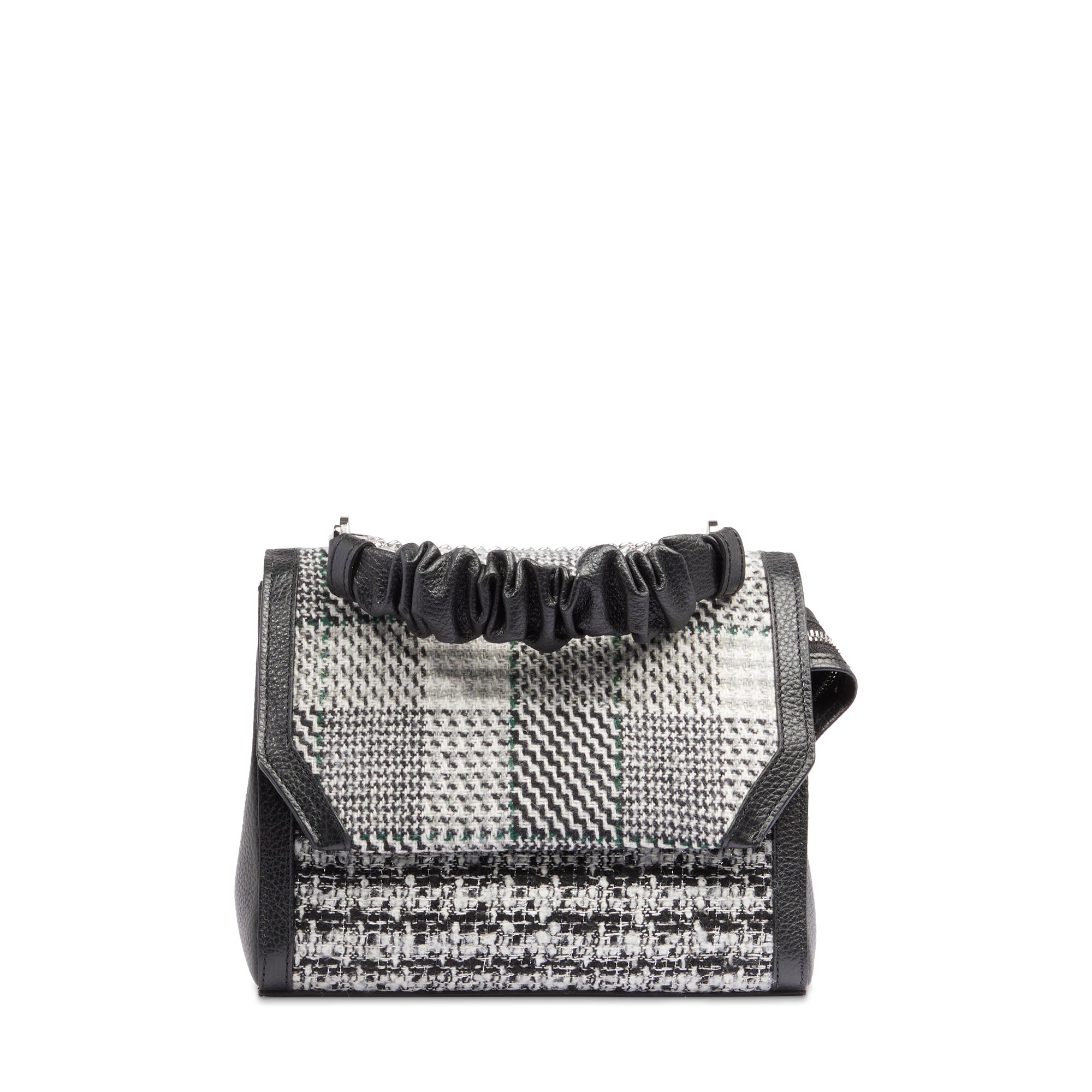 Sac rabat M Ninon en cuir lisse - Multico Blanc