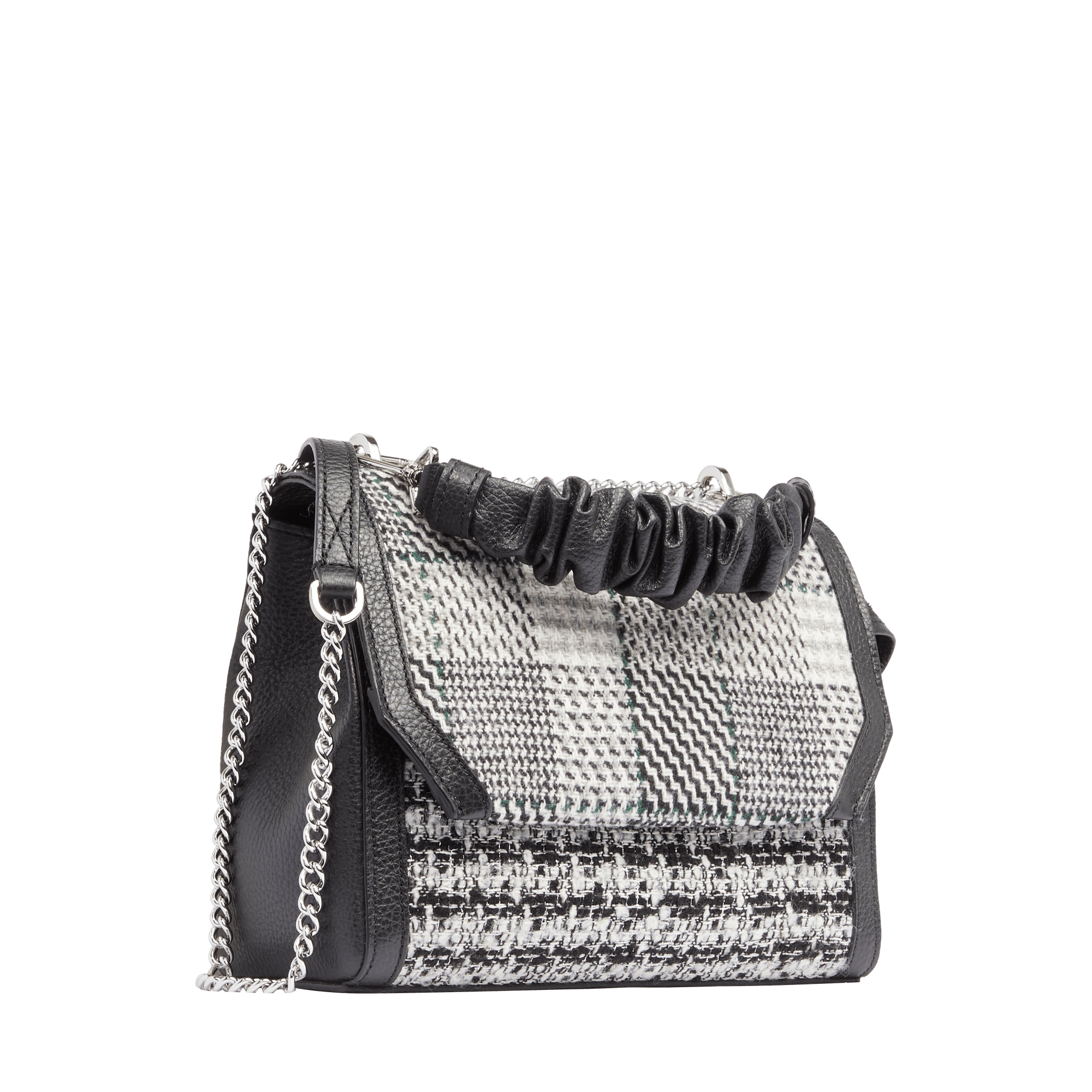 Sac rabat M Ninon en cuir lisse - Multico Blanc