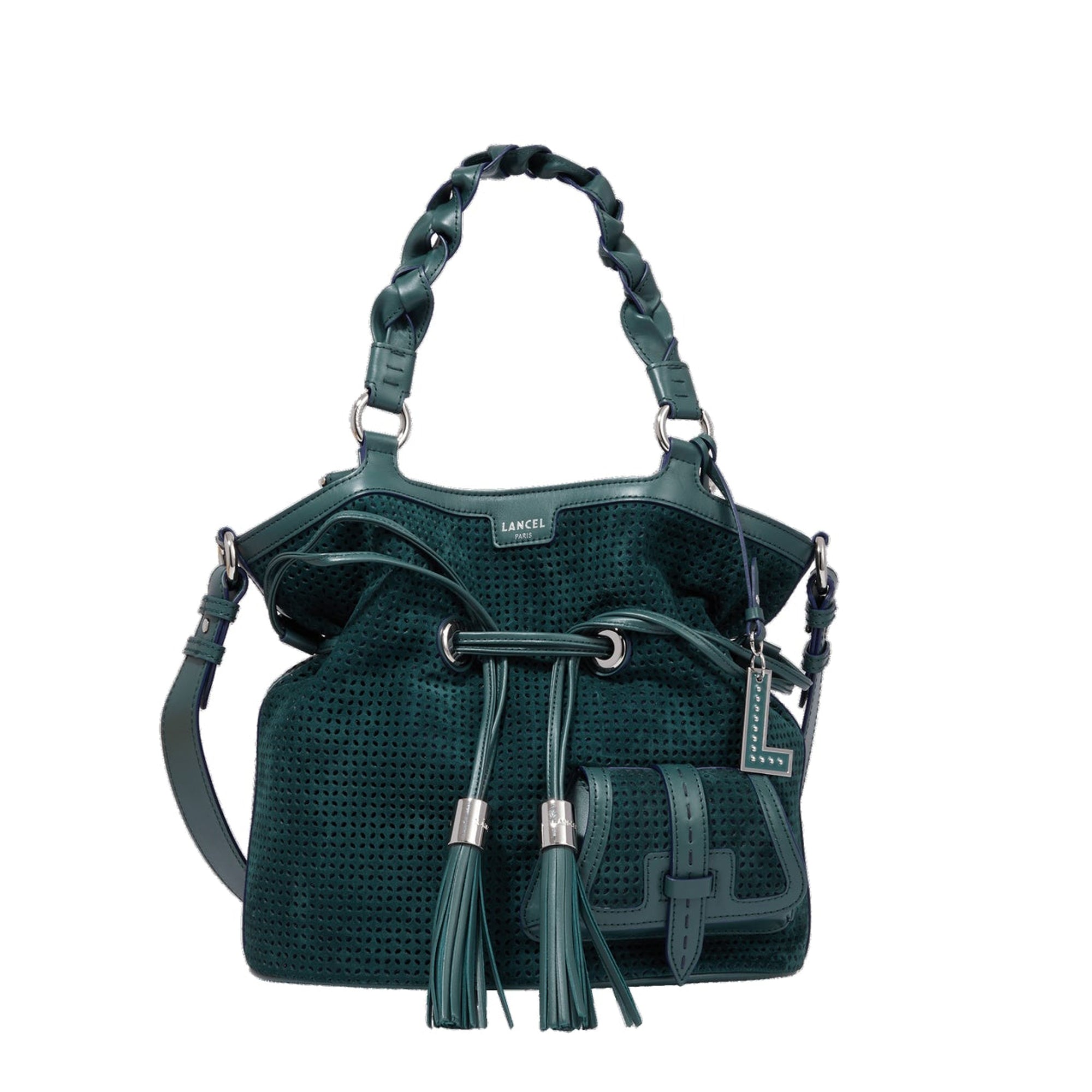 Sac seau M Premier Flirt en cuir - Vert Imperial