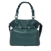 Sac seau M Premier Flirt en cuir - Vert Imperial