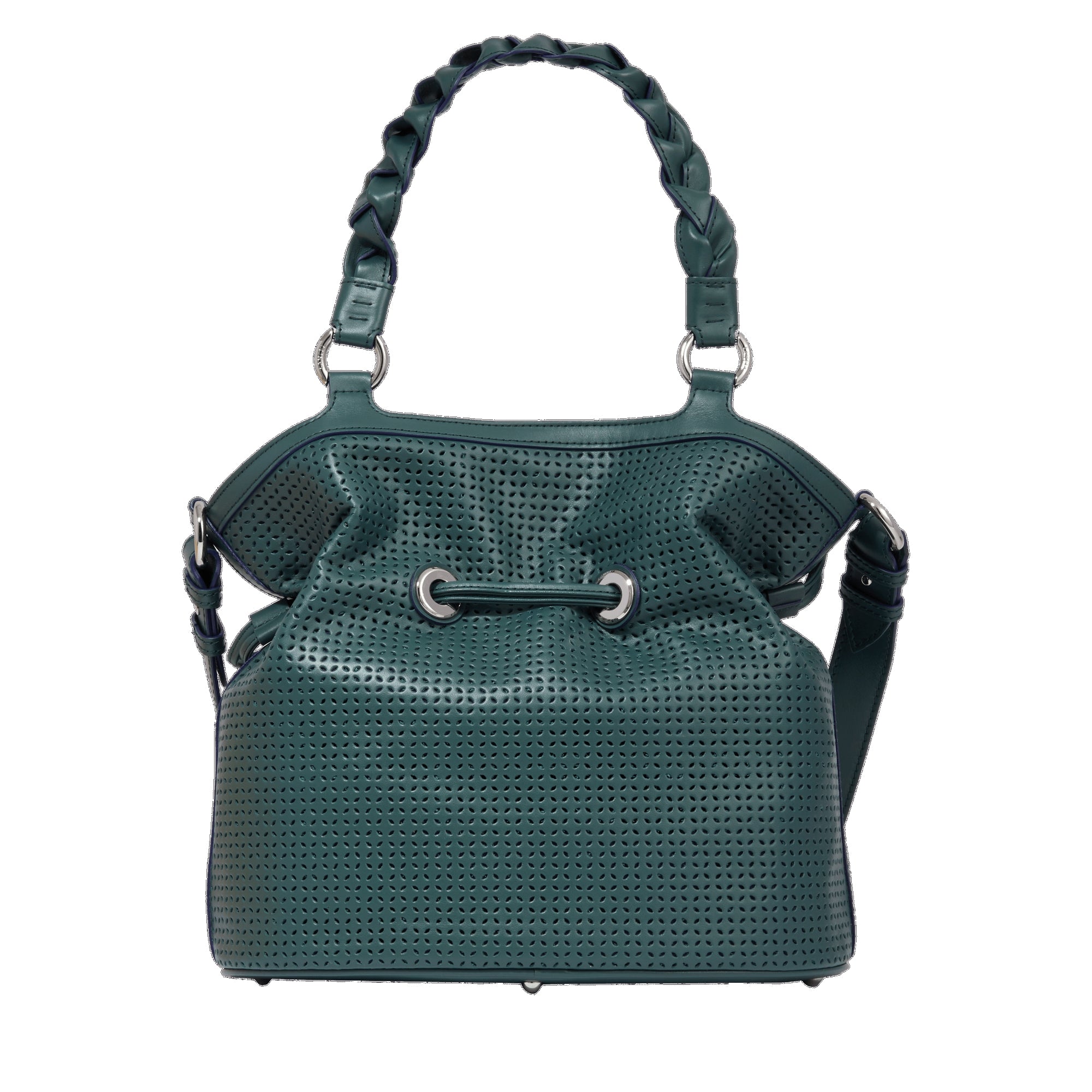 Sac seau M Premier Flirt en cuir - Vert Imperial