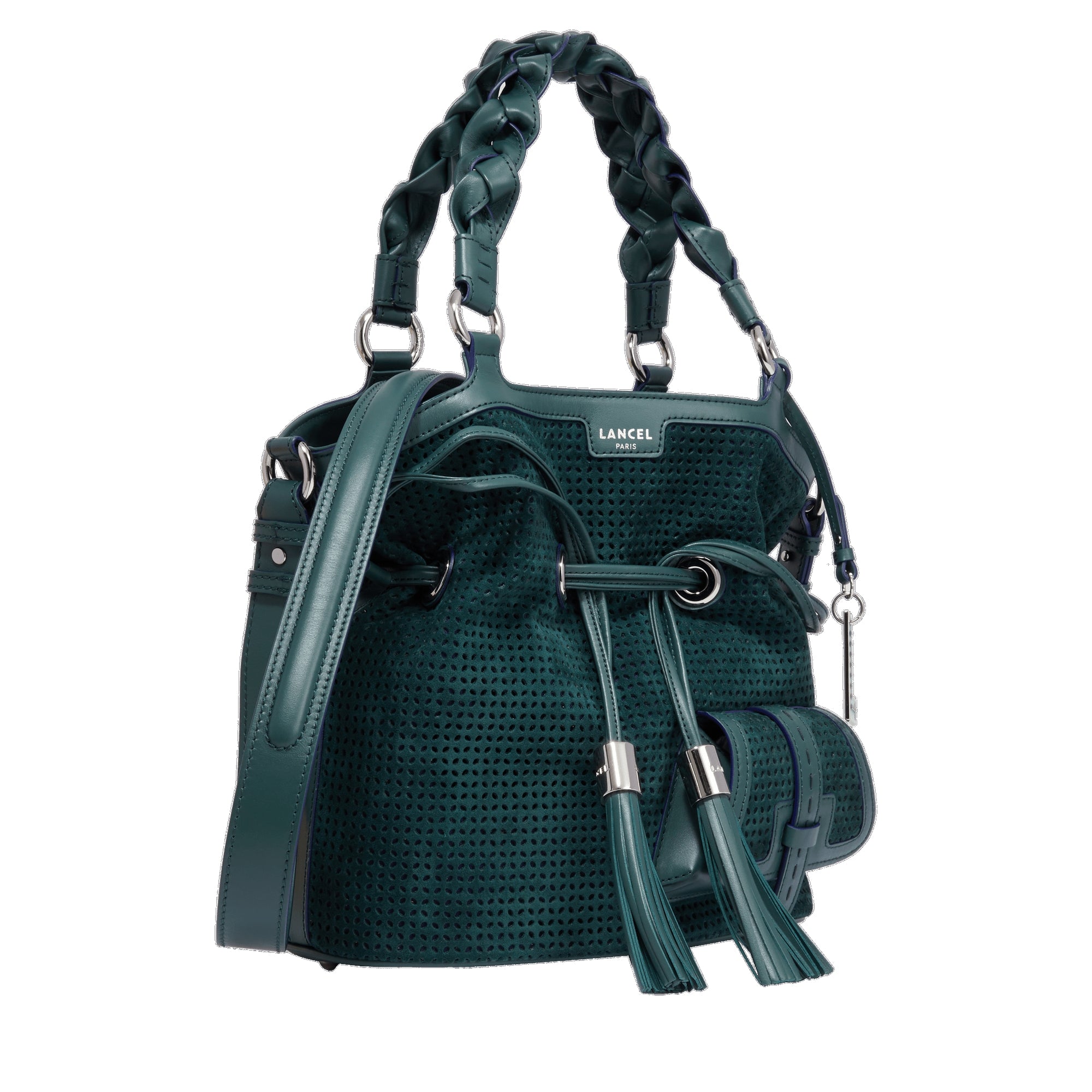 Sac seau M Premier Flirt en cuir - Vert Imperial
