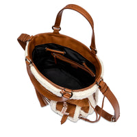 Sac seau M Premier Flirt en cuir - Chataigne