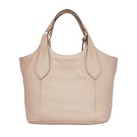 Sac cabas souple M Alphonse en cuir - Cappuccino