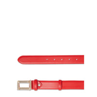 Angèle 30 mm adjustable leather belt - Baiser Red