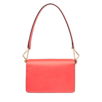 Mini sac rabat Angele en cuir - Rouge Baiser