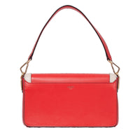 Sac rabat M Angele en cuir - Multicolore Rouge Baiser