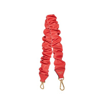 Bandoulière amovible Origami en cuir lisse - Tomate