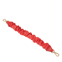 Bandoulière amovible Origami en cuir lisse - Tomate