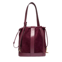 Sac seau M Elles en cuir - Cassis