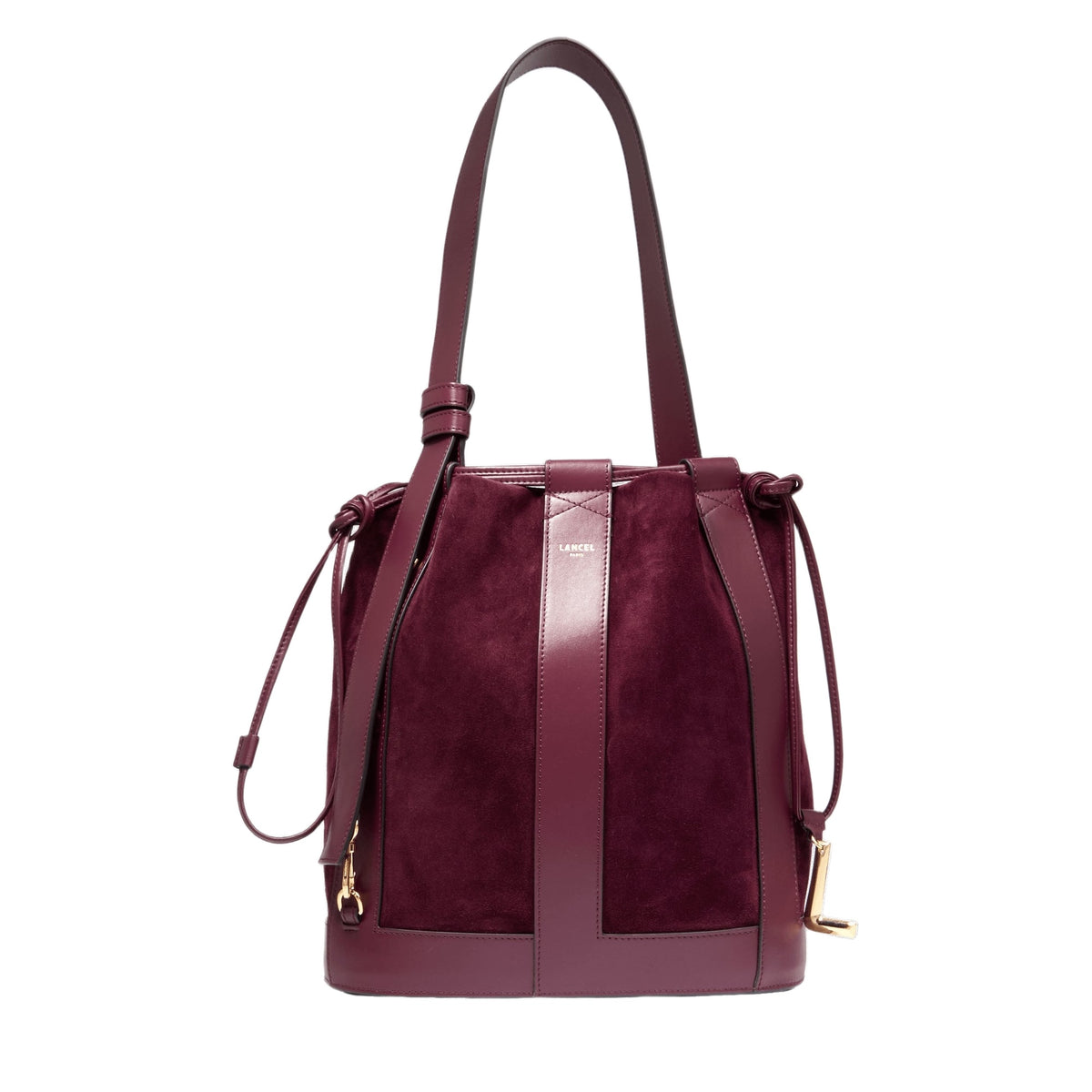 Sac seau M Elles en cuir - Cassis