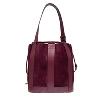 Sac seau M Elles en cuir - Cassis