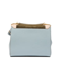 M Ninon leather flap bag - Multicoloured & Dark Khaki