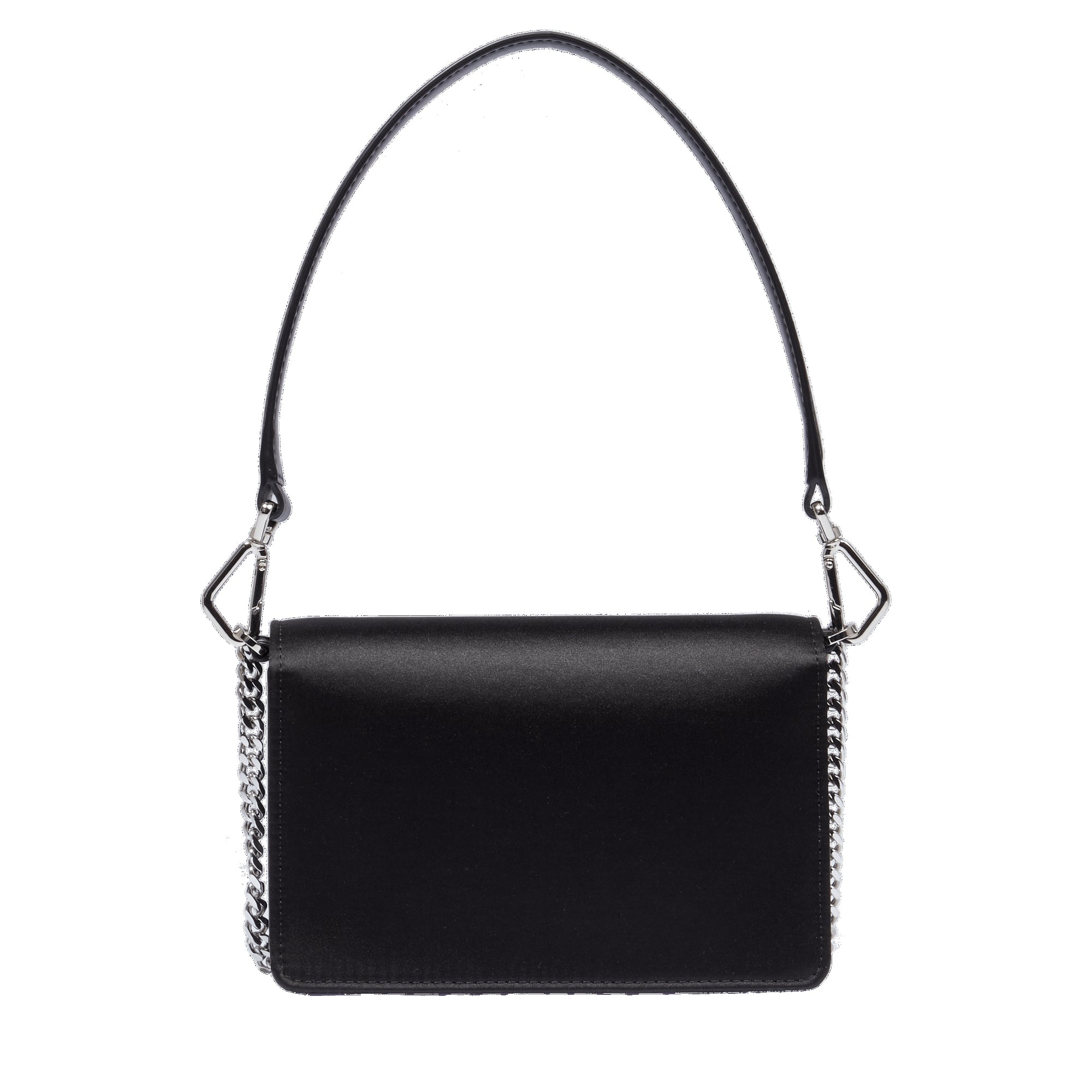 Mini sac rabat Angele en cuir - Noir
