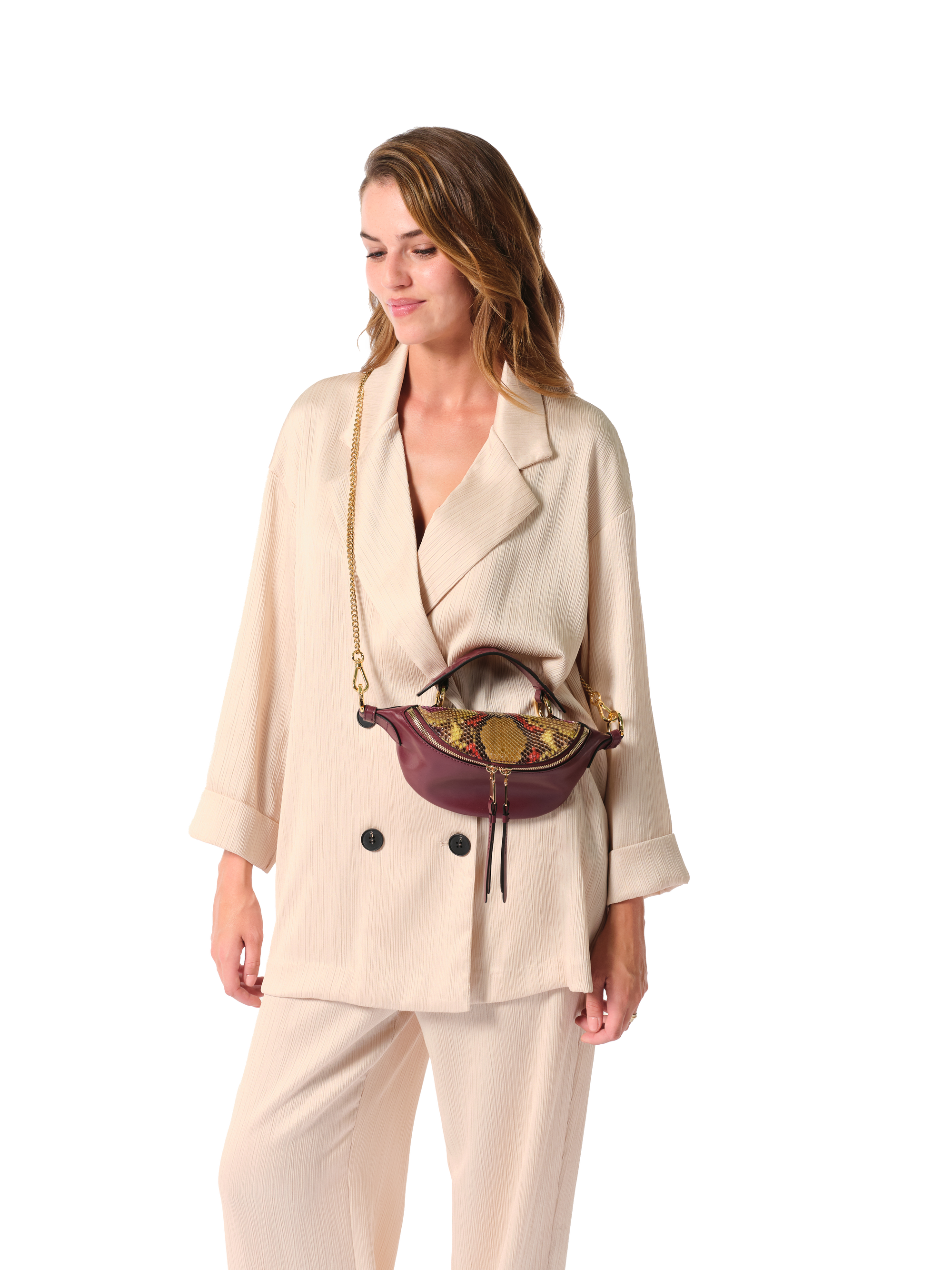PRIX ARL : 460 // ORIGAMI DE LANCEL - MINI SAC PORTE CROISE ZIPPE