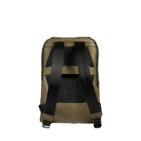 15'6 Origami zipped leather rucksack - Dark khaki
