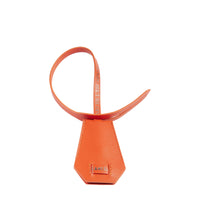 Leather 'Escapade' Keyring - Bright Orange