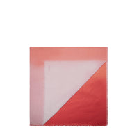 Châle dégradé à motif sunset 140 en soie - Orange Vif