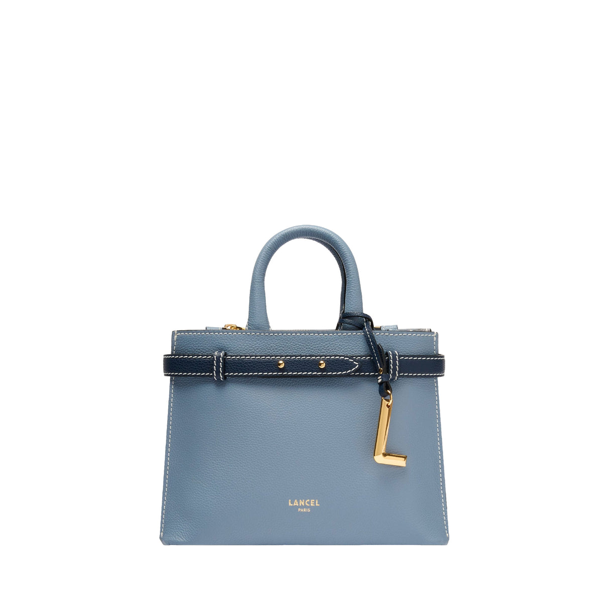 Sac carryall S Faubourg zippé en cuir - Multicolore Ecume