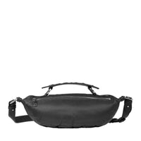 Sac porté croisé zippé S Origami - Noir