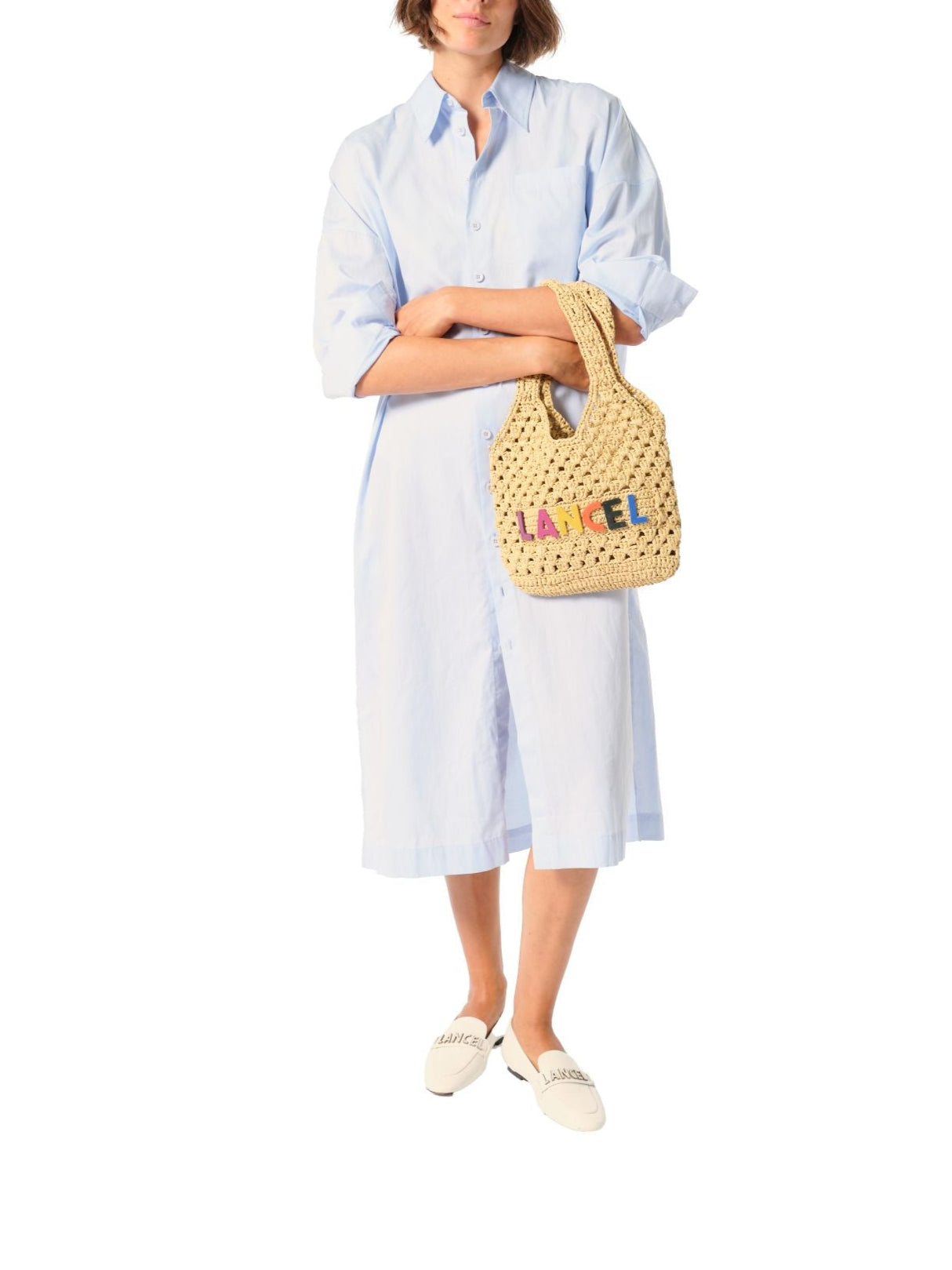 Petit sac shopper Summer Mania - Naturel