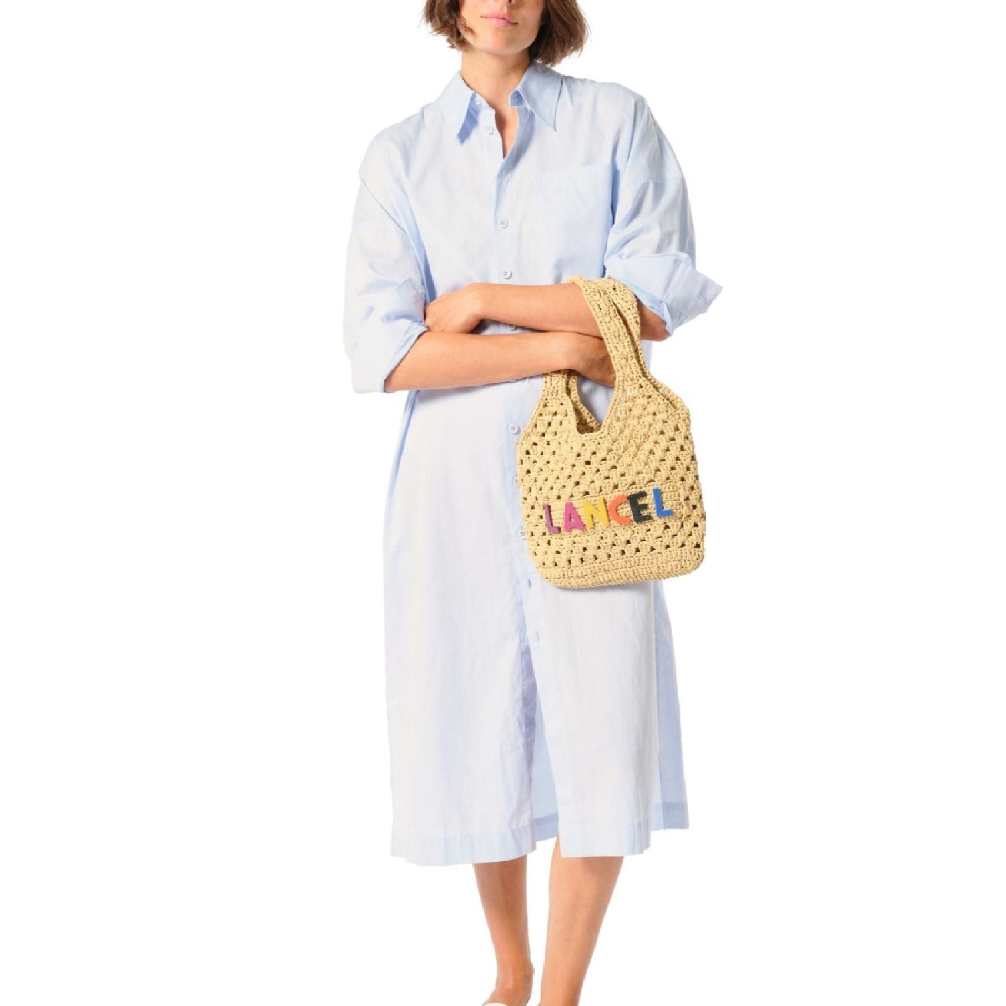 Petit sac shopper Summer Mania - Naturel