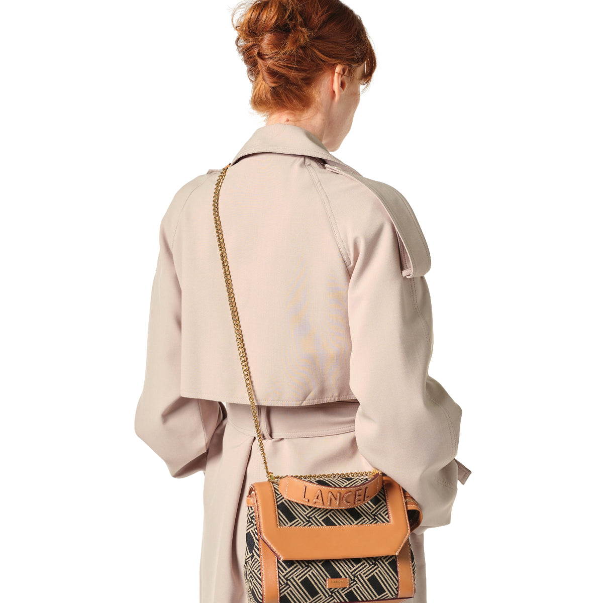 M Ninon flap bag in mixed leather - Multicoloured & Black