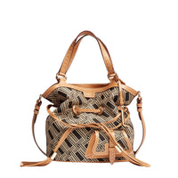 M Premier Flirt bucket bag in mixed leather - Multicoloured & Black