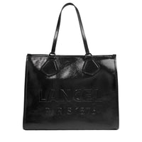 Lancel L Tote zipped leather shopping bag - Black