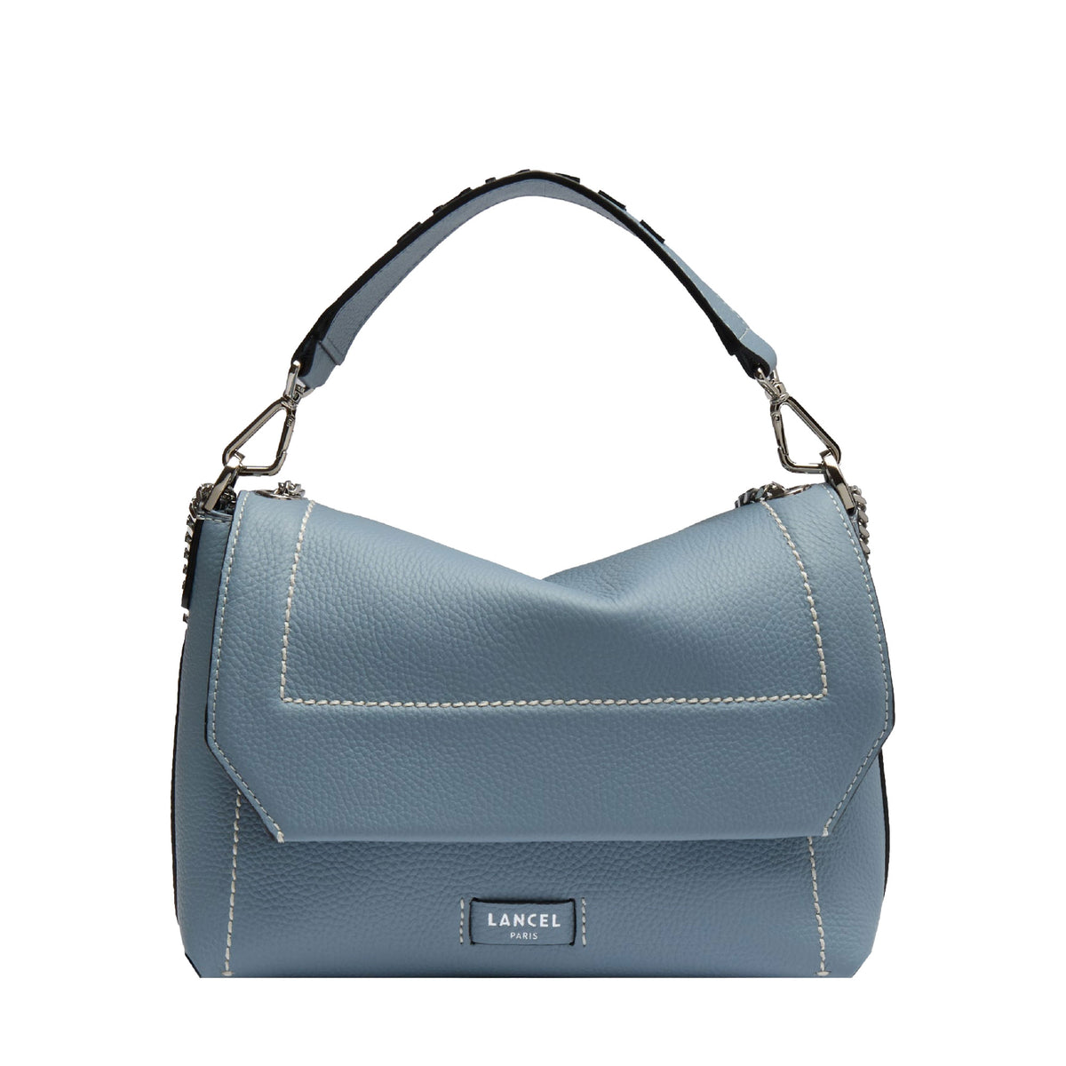 M Ninon Soft leather flap bag - Ecume